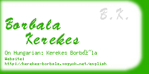 borbala kerekes business card